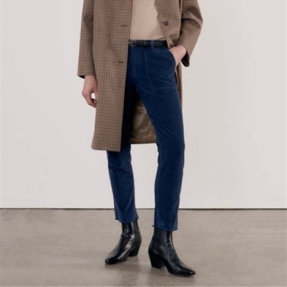 Nili Lotan Jenna Corduroy Deep Navy Pants
